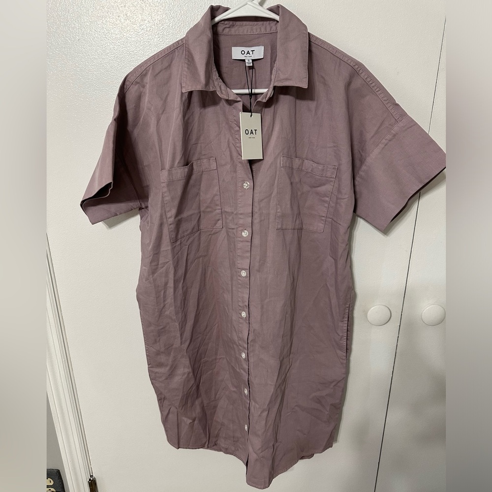 NWT OAT NEW YORK button down dress